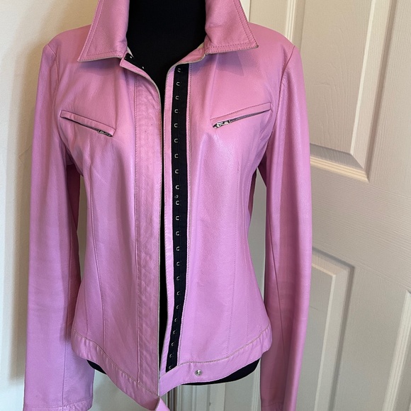 Costume National Pink LeatherJacket
